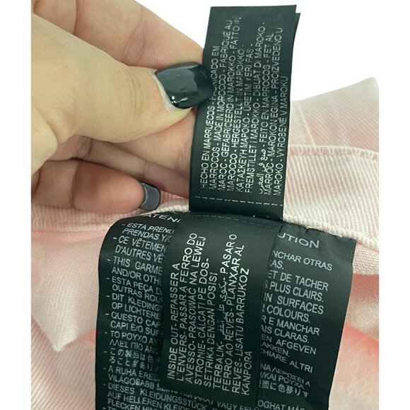 Zara Womens Jeans EU 38 US 6 Wide Leg Pink High Waist Regular Fit 3078/630 NWT - Picture 10 of 16